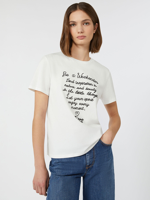 コットン プリント Tシャツ 詳細画像 ホワイト 1