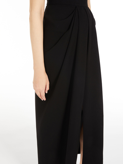トリアセテート キャディ ロング スカート 詳細画像 ブラック 3