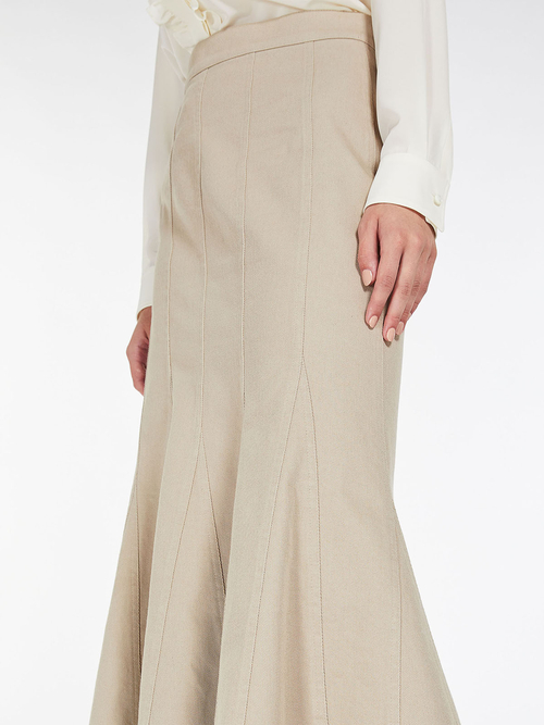 ピュア コットン マーメイド スカート 詳細画像 ベージュ 3