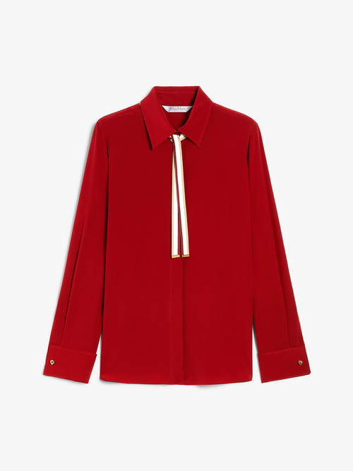 ピュア シルク ボウタイ シャツ 詳細画像 ホワイト 10