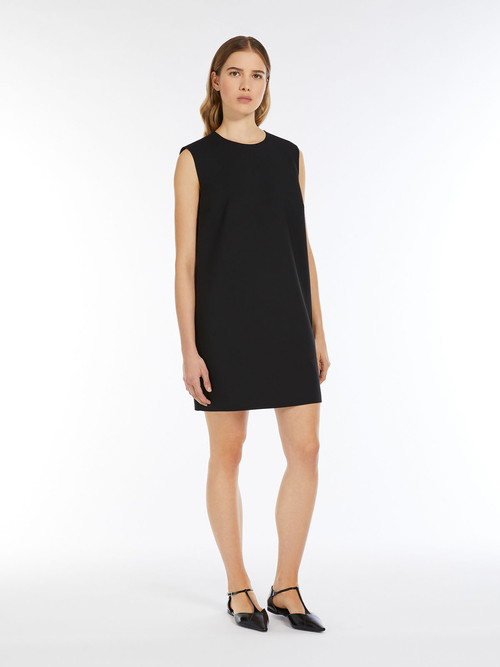 ウール ストレッチ スリーブレス ドレス 詳細画像 ブラック 4