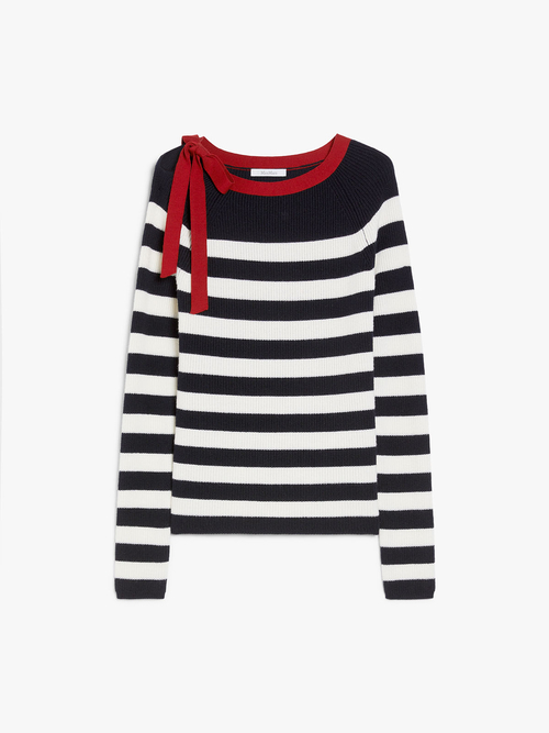 ピュア ウールアリボン ニット 詳細画像 ネイビー 4