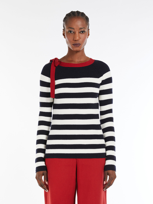 ピュア ウールアリボン ニット 詳細画像 ネイビー 1