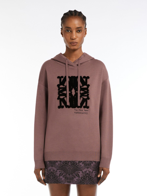 ピュア ウール フーディー 詳細画像 パープル 1