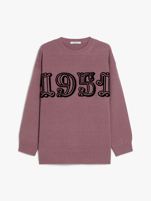 ウール カシミヤ オーバーサイズ ニット 詳細画像 パープル 4