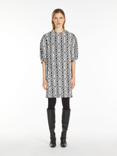 コットン ジャカード ジャージー ドレス