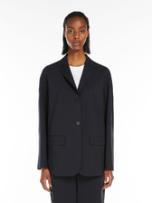 ジャージー シングルブレスト ジャケット