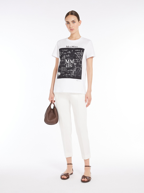 ピュア コットン プリント Tシャツ 詳細画像 ブラック 4