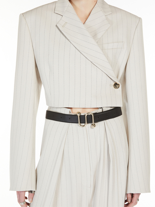 カーフレザー ベルト 詳細画像 ブラック 3