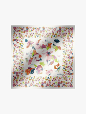 ピュア シルク プリントスカーフ