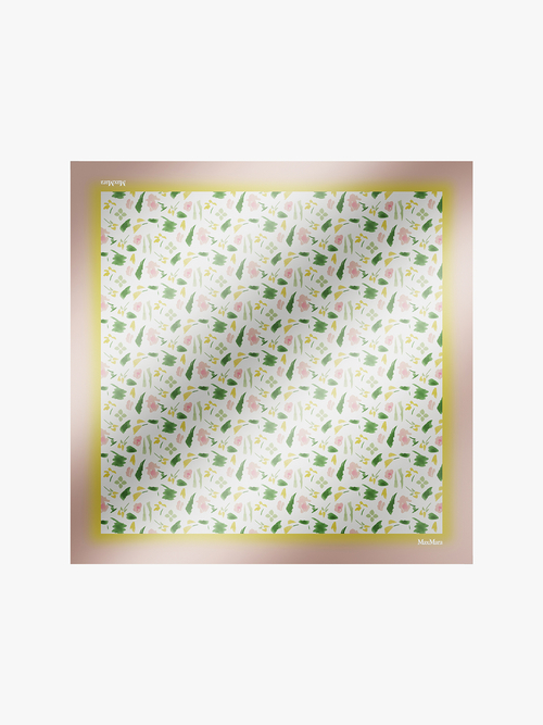 ピュア シルク プリントスカーフ 詳細画像 マルチカラー 1