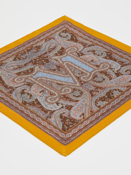 ピュア シルク スカーフ 詳細画像 アンバー 4