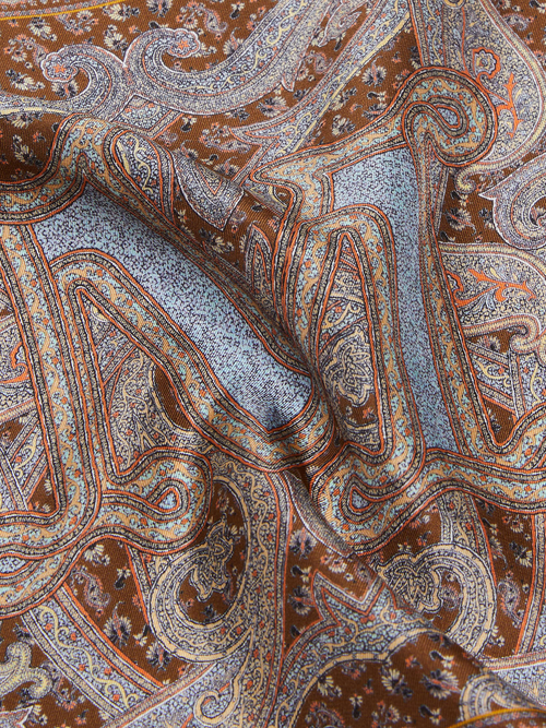 ピュア シルク スカーフ 詳細画像 アンバー 5