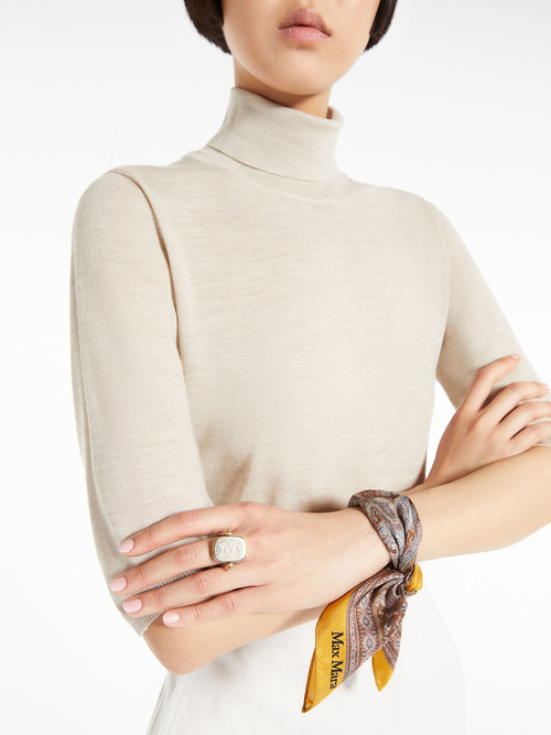 ピュア シルク スカーフ 詳細画像 アンバー 6