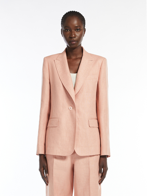 ウォッシュド リネン ブレザー 詳細画像 ピンク 2