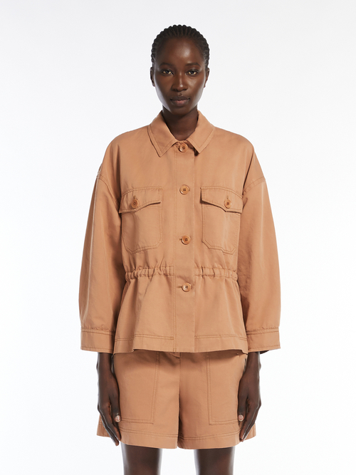 コットン リネン ドローストリング ジャケット 詳細画像 デザートベージュ 2