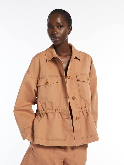 コットン リネン ドローストリング ジャケット 詳細画像 デザートベージュ 1