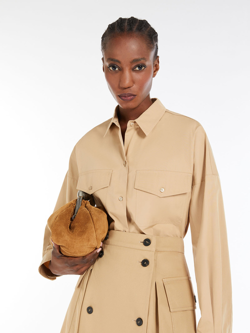 コットン ポプリン シャツ 詳細画像 ベージュ 3