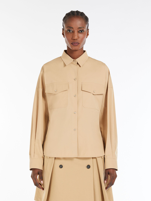 コットン ポプリン シャツ