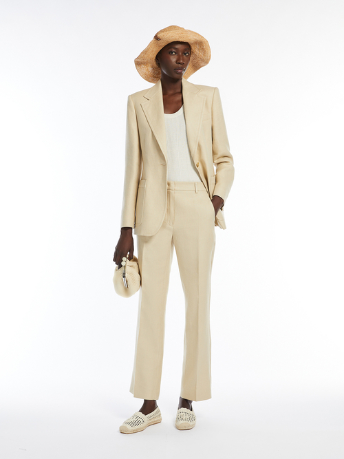 コットン リネン パンツ 詳細画像 サンド 4