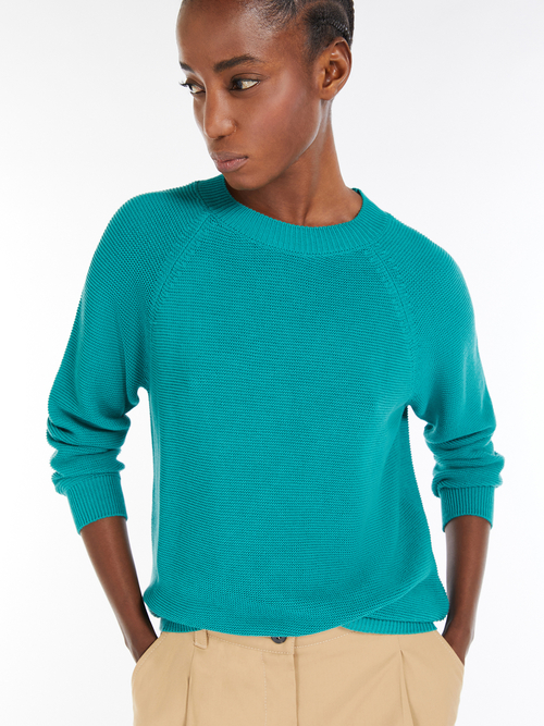 ピュア コットン ニット 詳細画像 スカイブルー 3