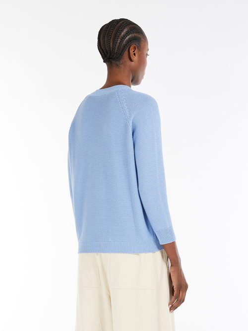 ピュア コットン ニット 詳細画像 スカイブルー 6