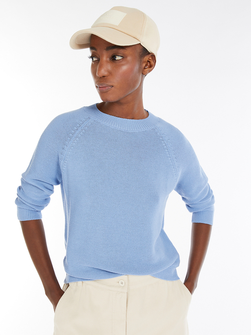 ピュア コットン ニット 詳細画像 スカイブルー 7