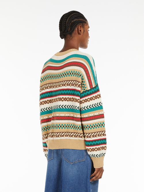 コットン ジャカード ニット 詳細画像 マルチカラー 2