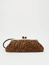 スエード レオパード ラージ パスティチーノ バッグ