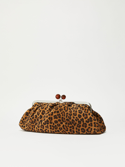 スエード レオパード ラージ パスティチーノ バッグ 詳細画像 ブラウン 2