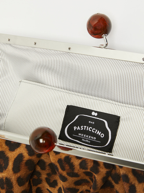 スエード レオパード ラージ パスティチーノ バッグ 詳細画像 ブラウン 5