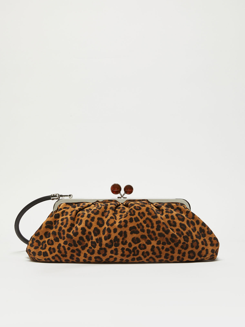 スエード レオパード ラージ パスティチーノ バッグ