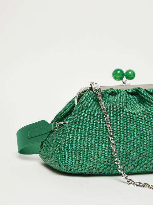 ラフィア エフェクト ミディアム パスティチーノ バッグ 詳細画像 グリーン 4