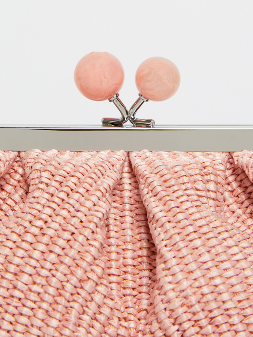 ラフィア エフェクト スモール パスティチーノ バッグ 詳細画像 ピンク 5