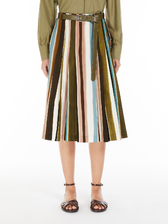 コットン ポプリン プリント スカート