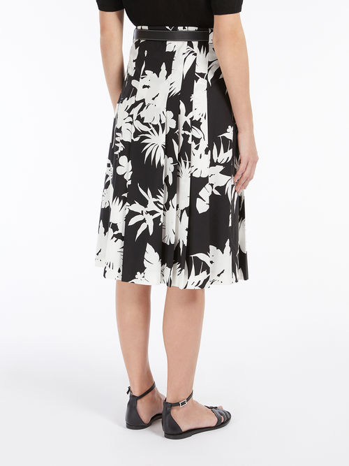 コットン ポプリン プリント スカート 詳細画像 ブラック 2