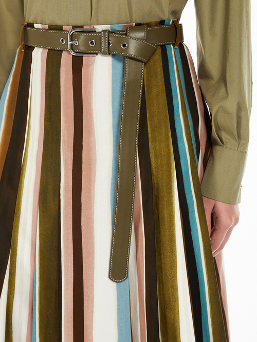 コットン ポプリン プリント スカート 詳細画像 ブラック 7