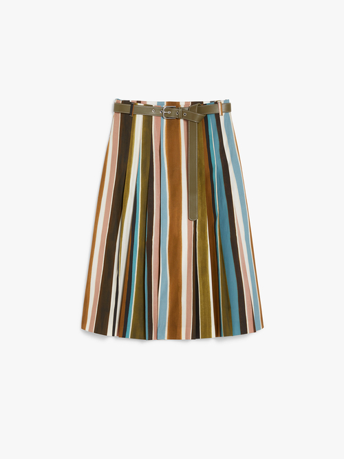 コットン ポプリン プリント スカート 詳細画像 ブラック 8