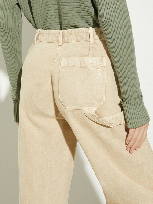  コットン キャンバス パンツ 詳細画像 ベージュ 3