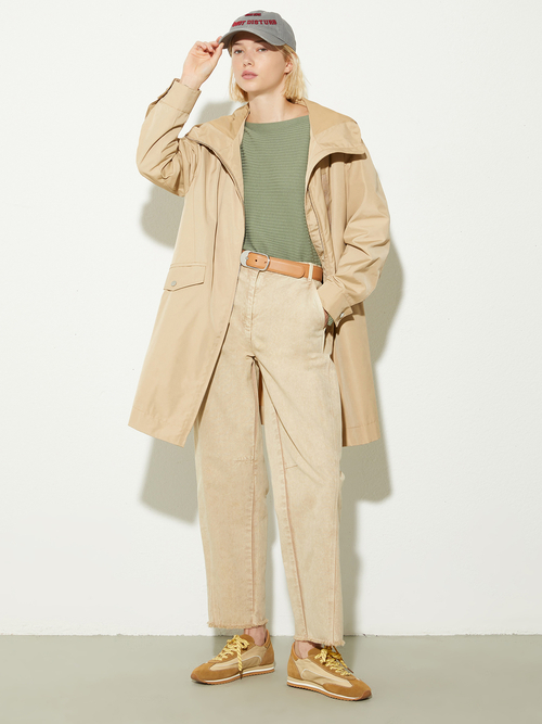  コットン キャンバス パンツ 詳細画像 ベージュ 5