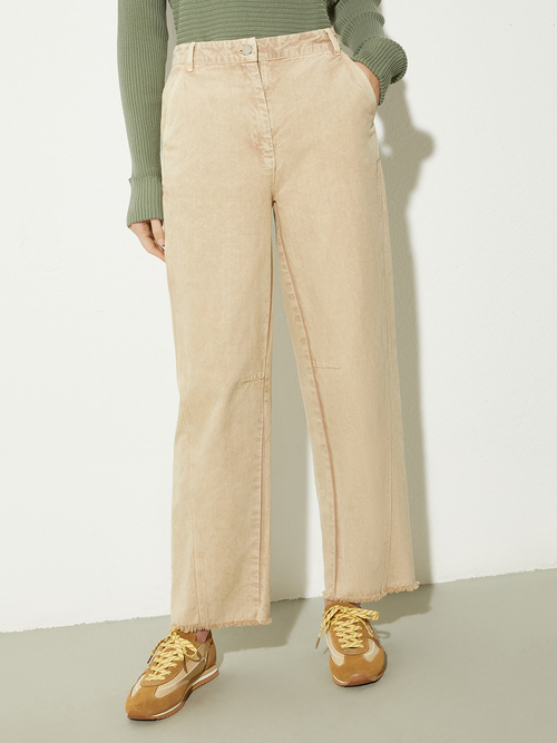  コットン キャンバス パンツ 詳細画像 ベージュ 1