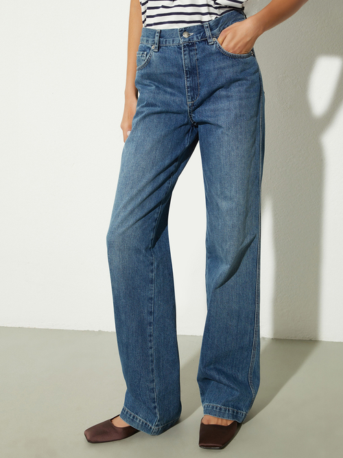 ストレートレッグ ジーンズ 詳細画像 ネイビー 1