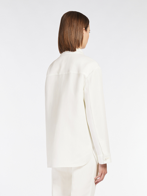 ビスコース リネン キャンバス シャツ ジャケット 詳細画像 ホワイト 2