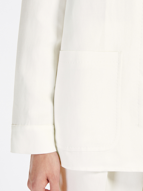 ビスコース リネン キャンバス シャツ ジャケット 詳細画像 ホワイト 3