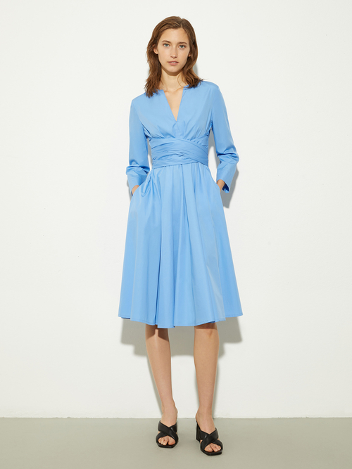  コットン ポプリン ドレス 詳細画像 スカイブルー 1