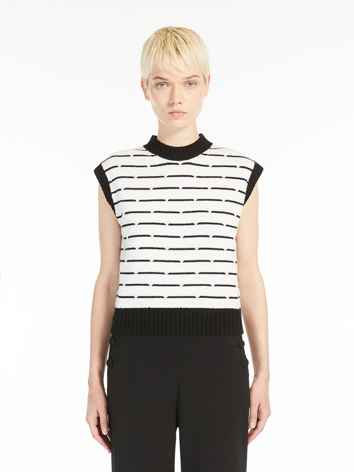 ウール カシミヤ ニット ベスト