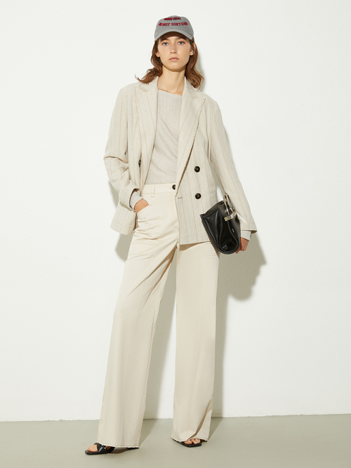  リネン ブレンド リブ セーター 詳細画像 ベージュ 5