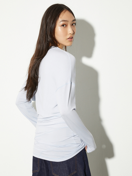  アシンメトリー Tシャツ 詳細画像 ダストブルー 6