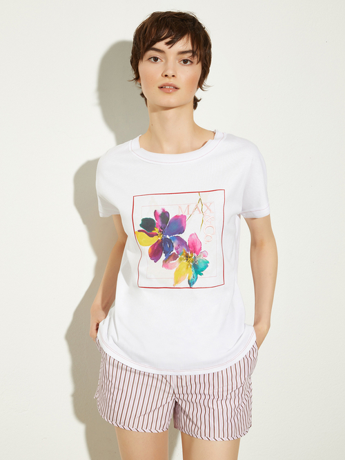 ロゴ プリント コットン Tシャツ