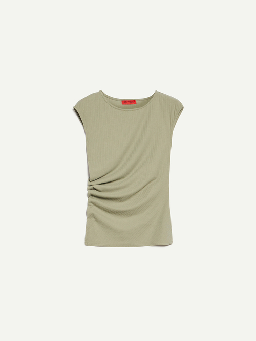 リブ コットン Tシャツ 詳細画像 ライラック 4